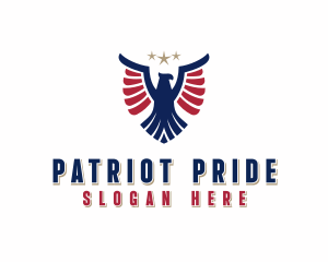 Patriotic Eagle Veteran logo design