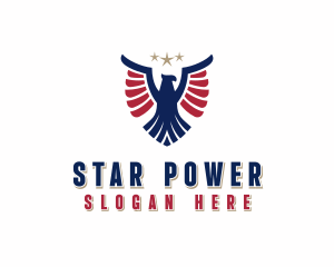 Patriotic Eagle Veteran logo design