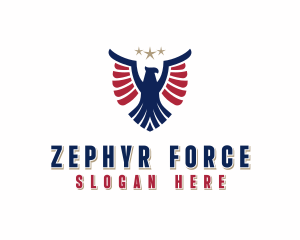 Patriotic Eagle Veteran logo design