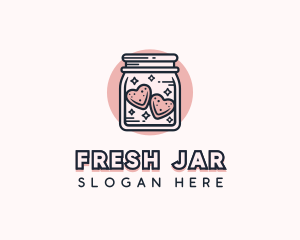 Heart Cookie Jar logo design