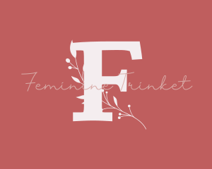 Feminine Florist Boutique logo design