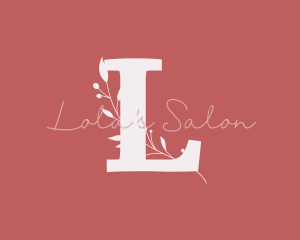 Feminine Florist Boutique logo design