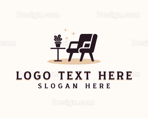 Armchair Furniture Decor Logo