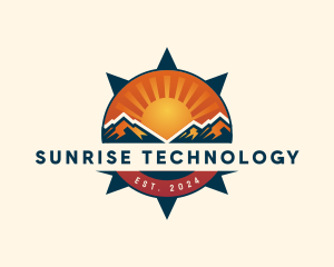 Sunrise Compass Mountain logo