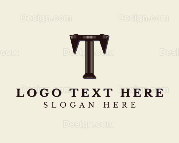 Stylish Studio Brand Letter T Logo