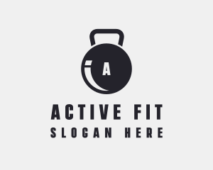 Fitness Kettlebell Gym logo design