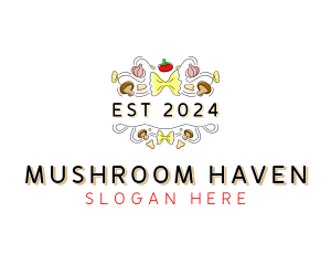 Mushroom Pasta Eatery logo design