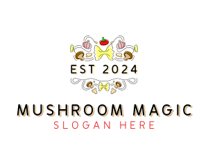 Mushroom Pasta Eatery logo design