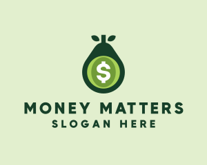 Dollar Fruit Money Exchange logo design