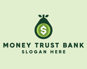 Dollar Fruit Money Exchange logo design