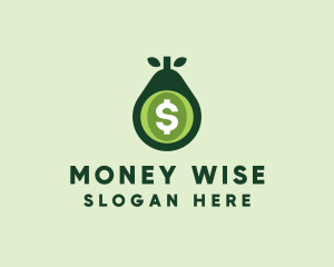 Dollar Fruit Money Exchange logo design