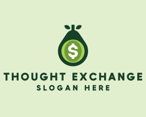 Dollar Fruit Money Exchange logo design