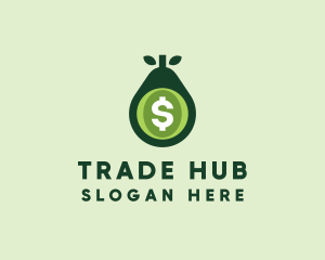 Dollar Fruit Money Exchange logo design