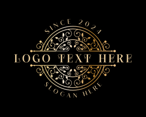 Luxury Ornamental Vine  Logo