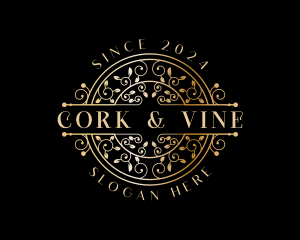 Luxury Ornamental Vine  logo design