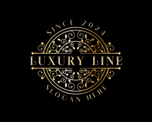 Luxury Ornamental Vine  logo design