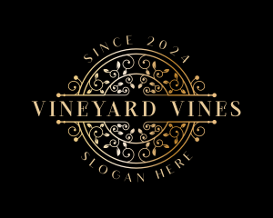 Luxury Ornamental Vine  logo design