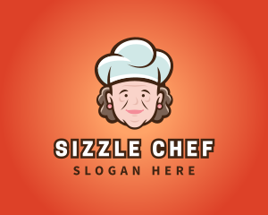 Grandmother Chef Hat logo design