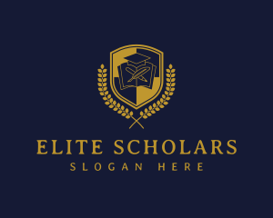 Shield Academy Graduate School logo design