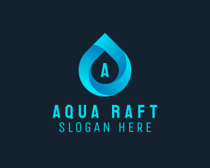 Water Droplet Aqua Sanitation  logo design