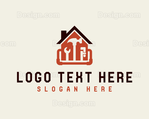 Home Repairman Plumbing Tools Logo