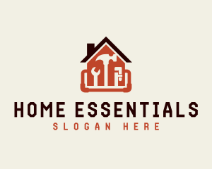 Home Repairman Plumbing Tools logo design