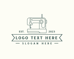 Sewing Machine Clothes Stitching logo