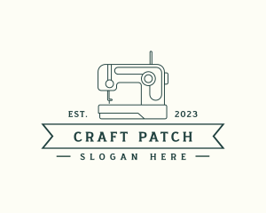 Sewing Machine Clothes Stitching logo