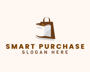 Shopping Bag Book logo design