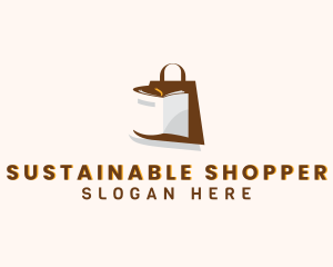 Shopping Bag Book logo design