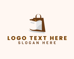 Shopping - Shopping Bag Book logo design