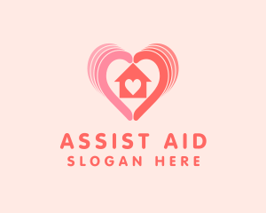 Heart Charity House logo design