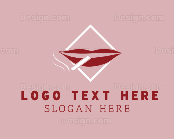 Smoking Red Lips Logo