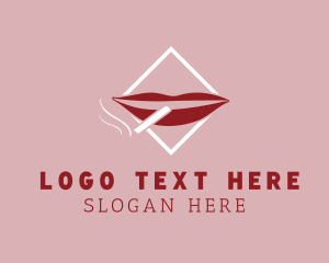 Smoking Red Lips logo