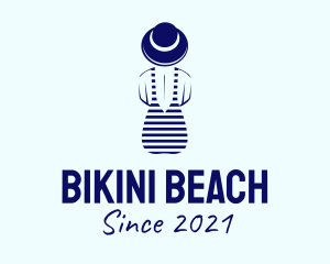 Blue Woman Swimwear logo design