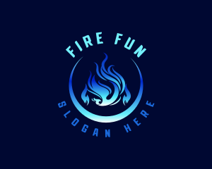 Fire Flame Gasoline logo