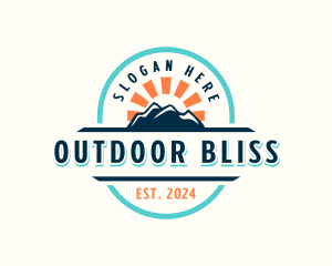 Mountain Outdoor  Adventure logo design