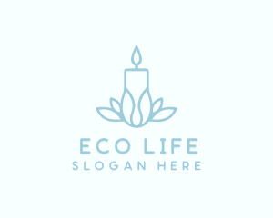 Eco Candle Wellness logo design