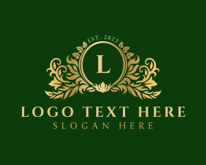 Luxury Ornament Wreath logo