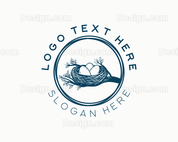 Rustic Bird Nest Logo