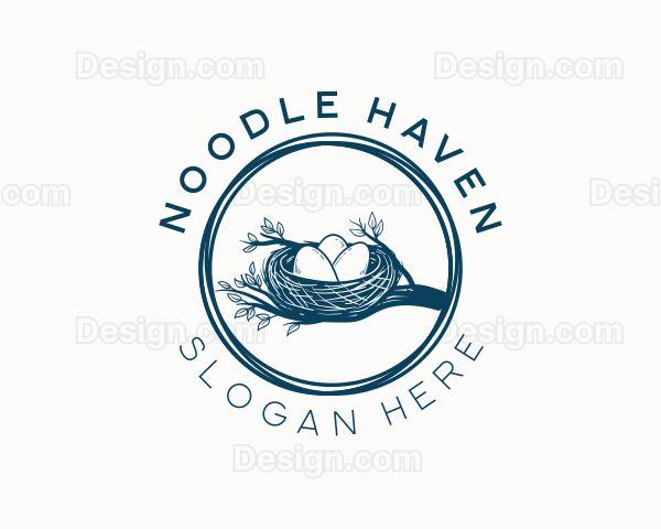 Rustic Egg Nest Logo