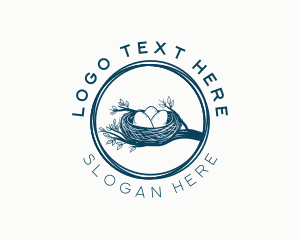 Rustic Egg Nest Logo