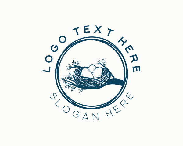 Rustic Egg Nest logo