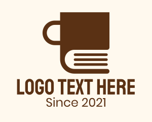 Brown Book Mug logo