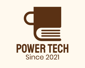 Brown Book Mug logo