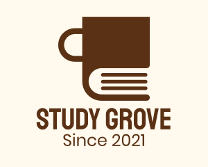 Brown Book Mug logo