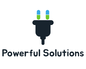 Electric Plug Capsule logo design