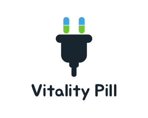 Electric Plug Capsule logo design