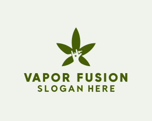 Organic Cannabis Vape logo design