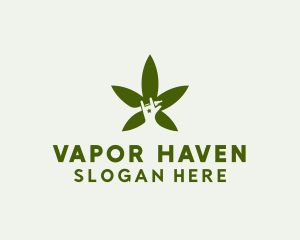 Organic Cannabis Vape logo design